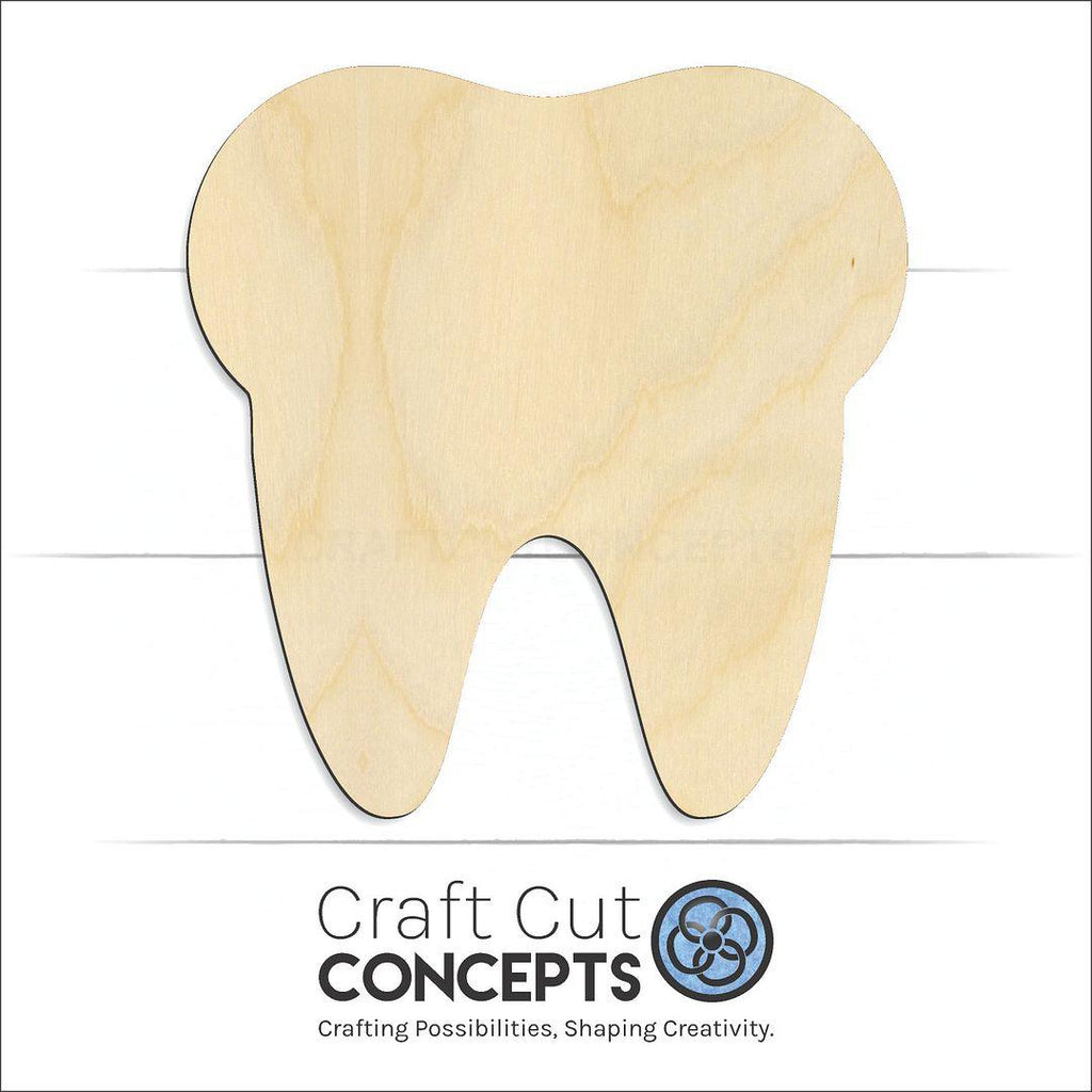 Craft Cut Concepts Logo under a wood Tooth craft shape and blank