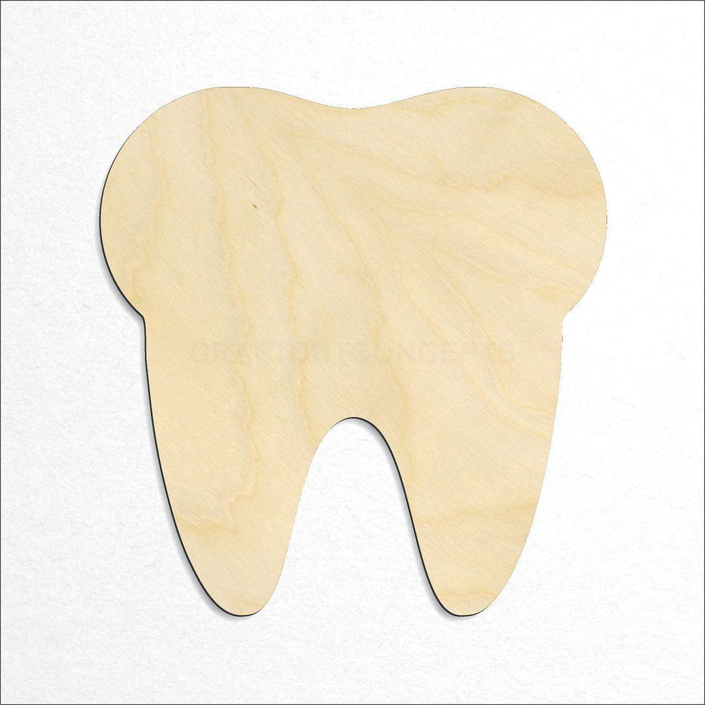 Wooden Tooth craft shape available in sizes of 1 inch and up