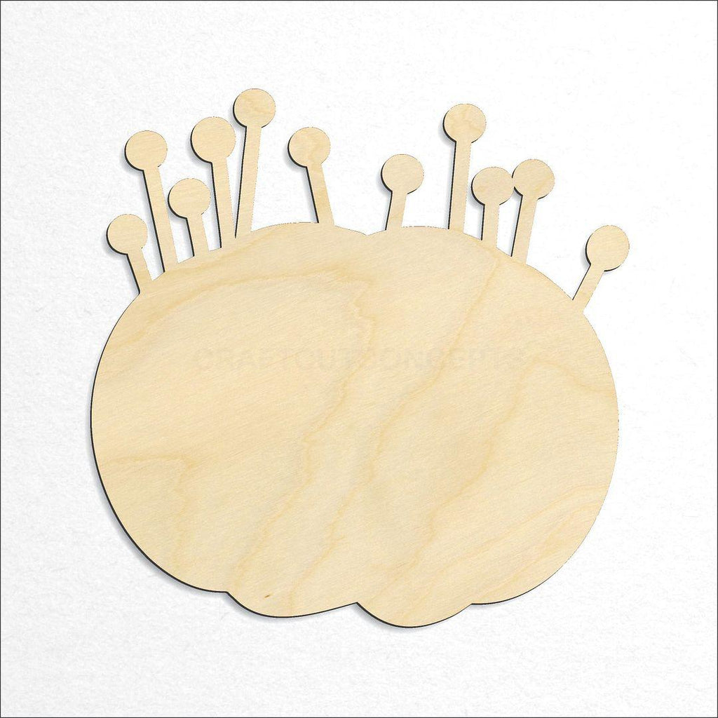 Wooden Pin Cushion craft shape available in sizes of 3 inch and up