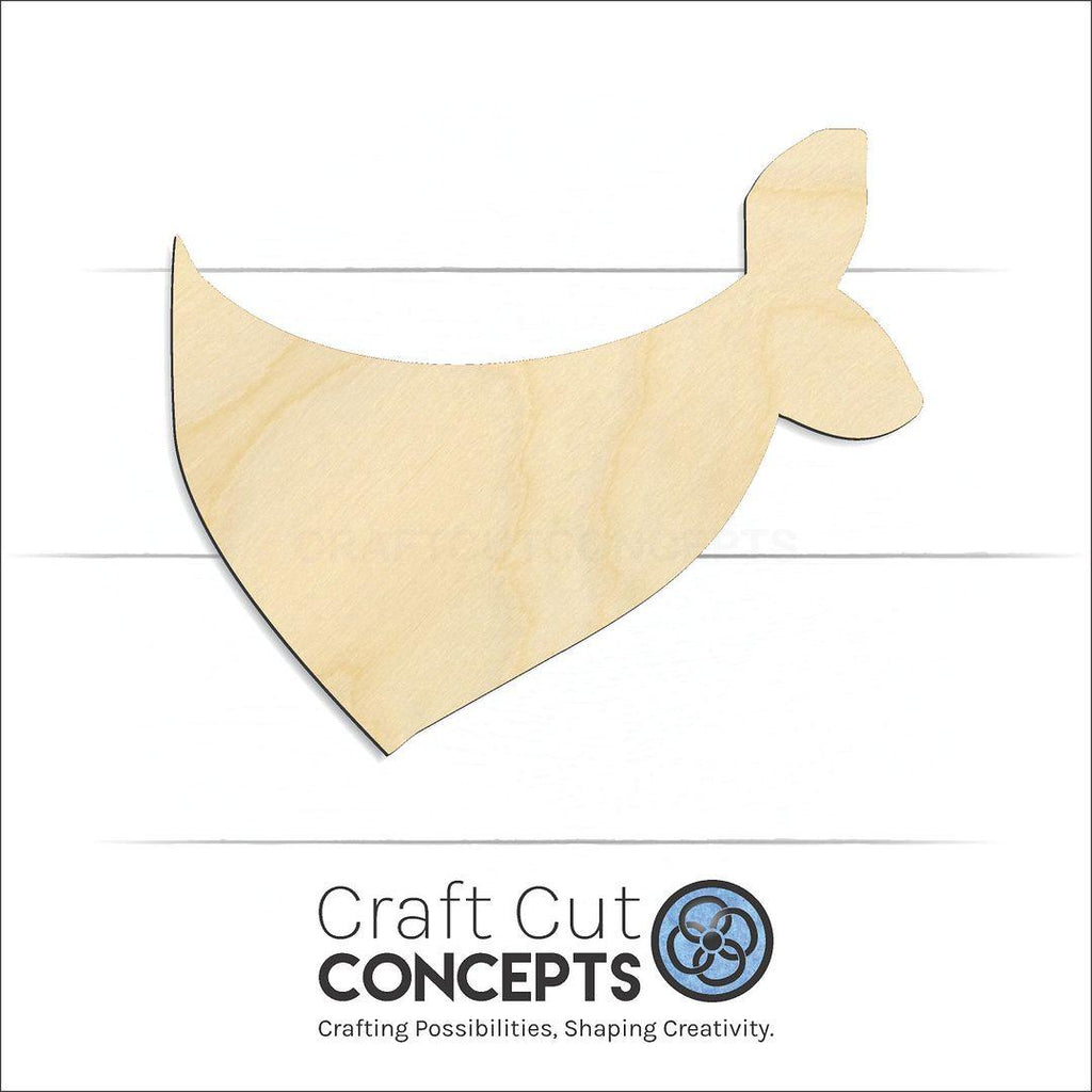 Craft Cut Concepts Logo under a wood Bandana craft shape and blank