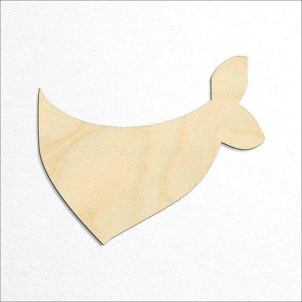 Wooden Bandana craft shape available in sizes of 2 inch and up