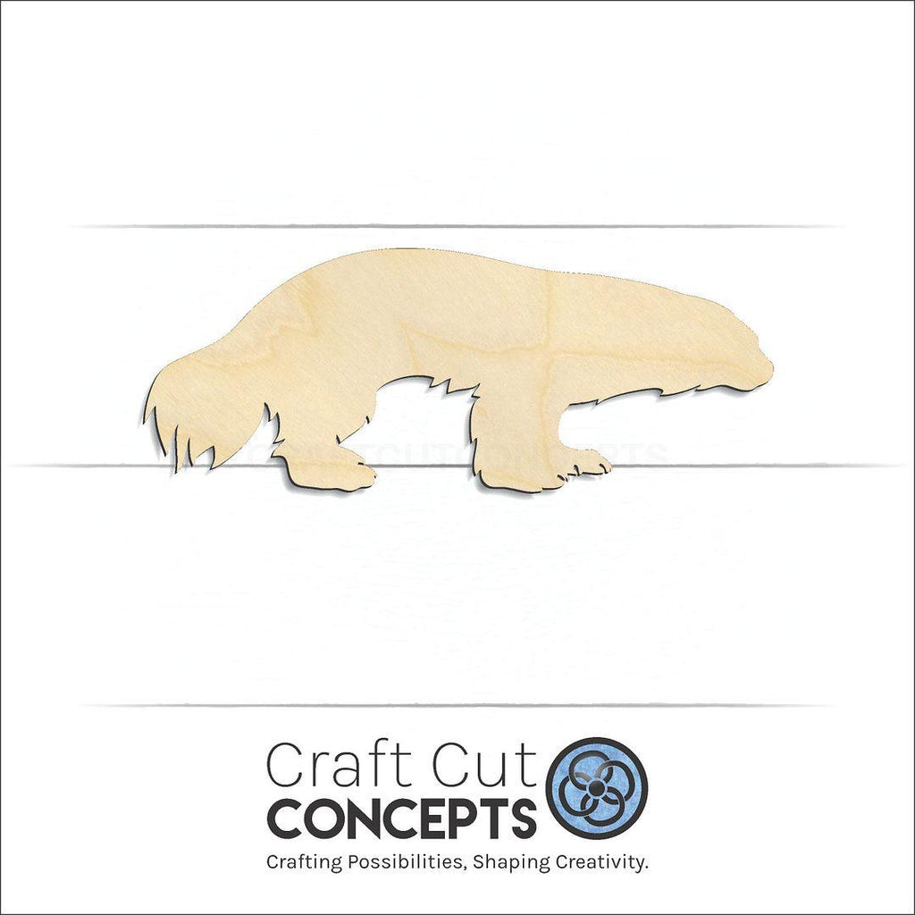 Craft Cut Concepts Logo under a wood Wolverine craft shape and blank