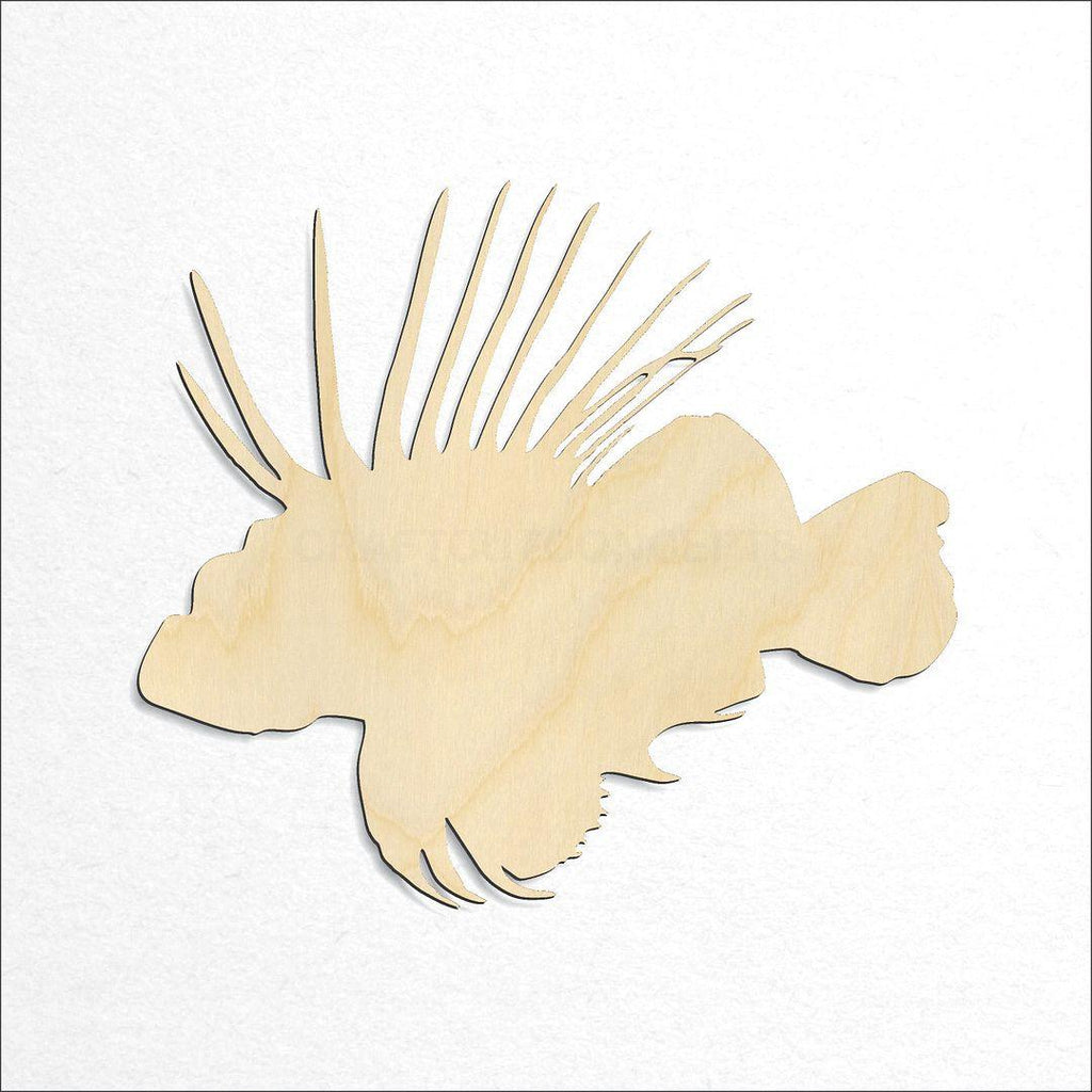 Wooden Lion Fish craft shape available in sizes of 6 inch and up