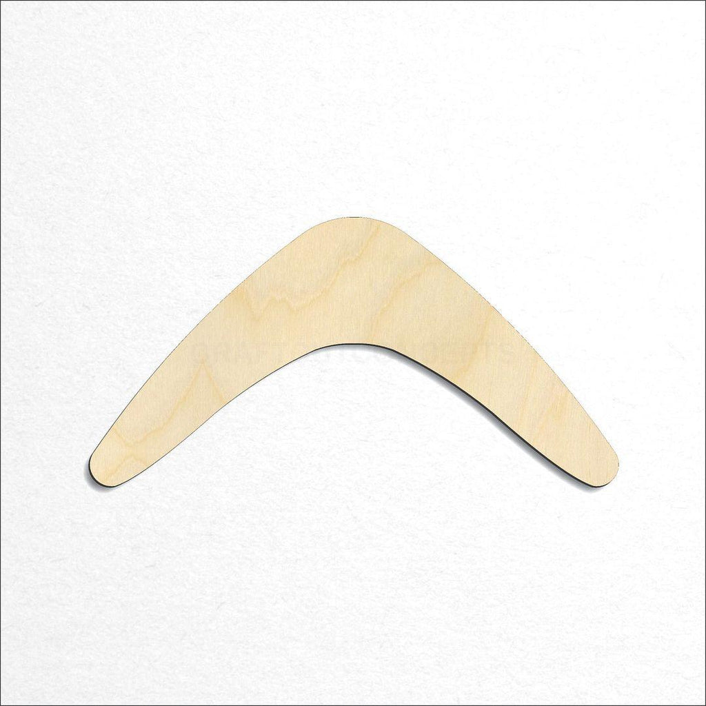 Wooden Boomerang craft shape available in sizes of 2 inch and up