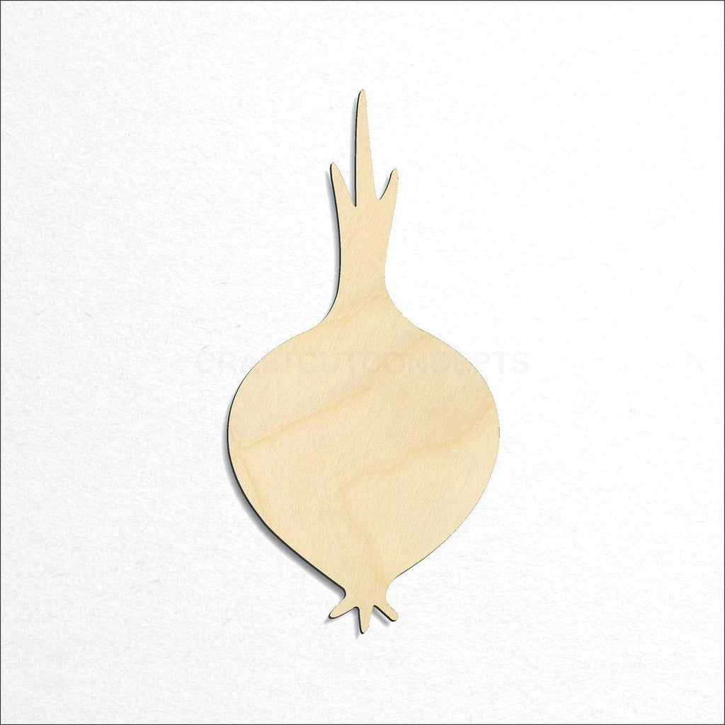 Wooden Garden Onion craft shape available in sizes of 1 inch and up