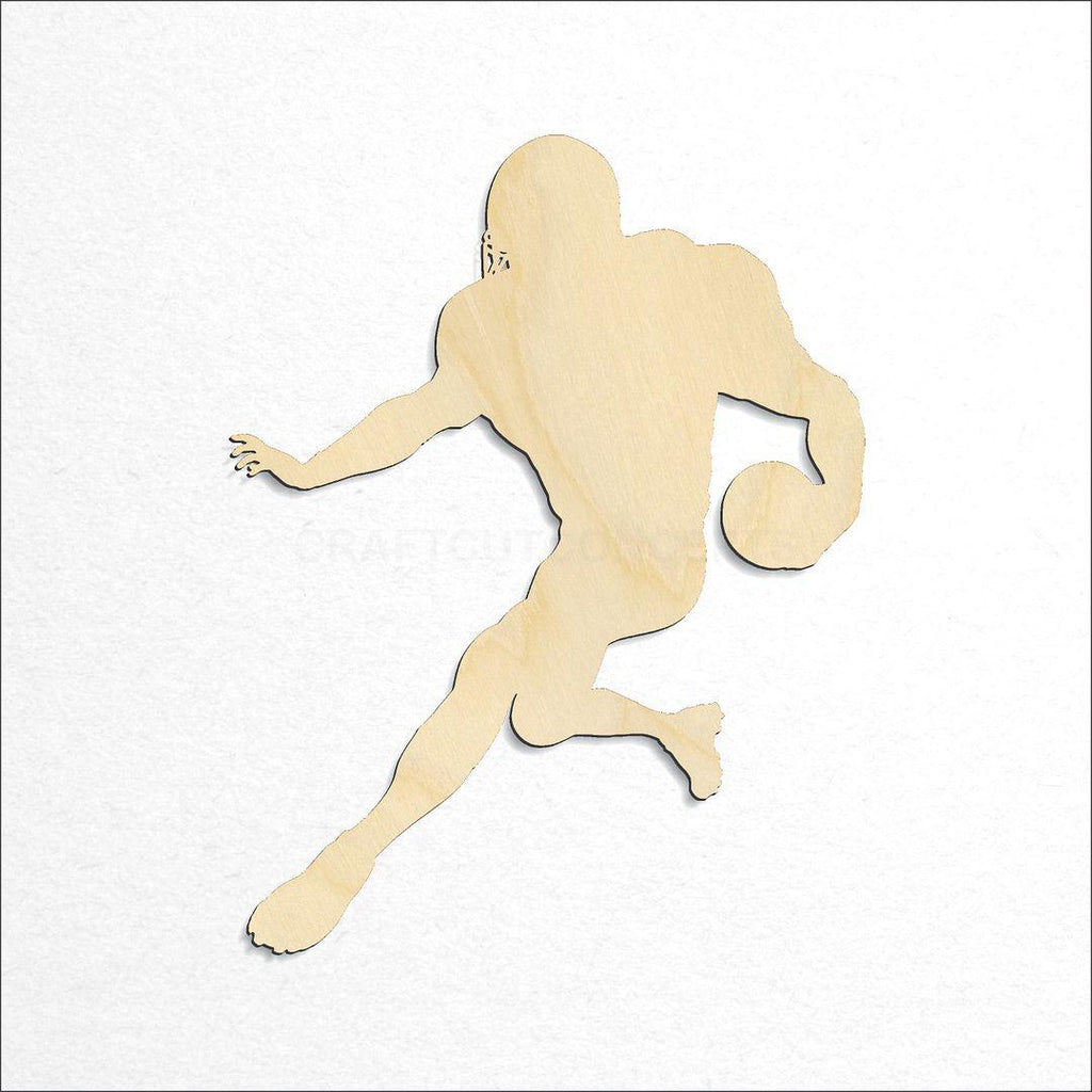 Wooden Sideline Football Player craft shape available in sizes of 2 inch and up