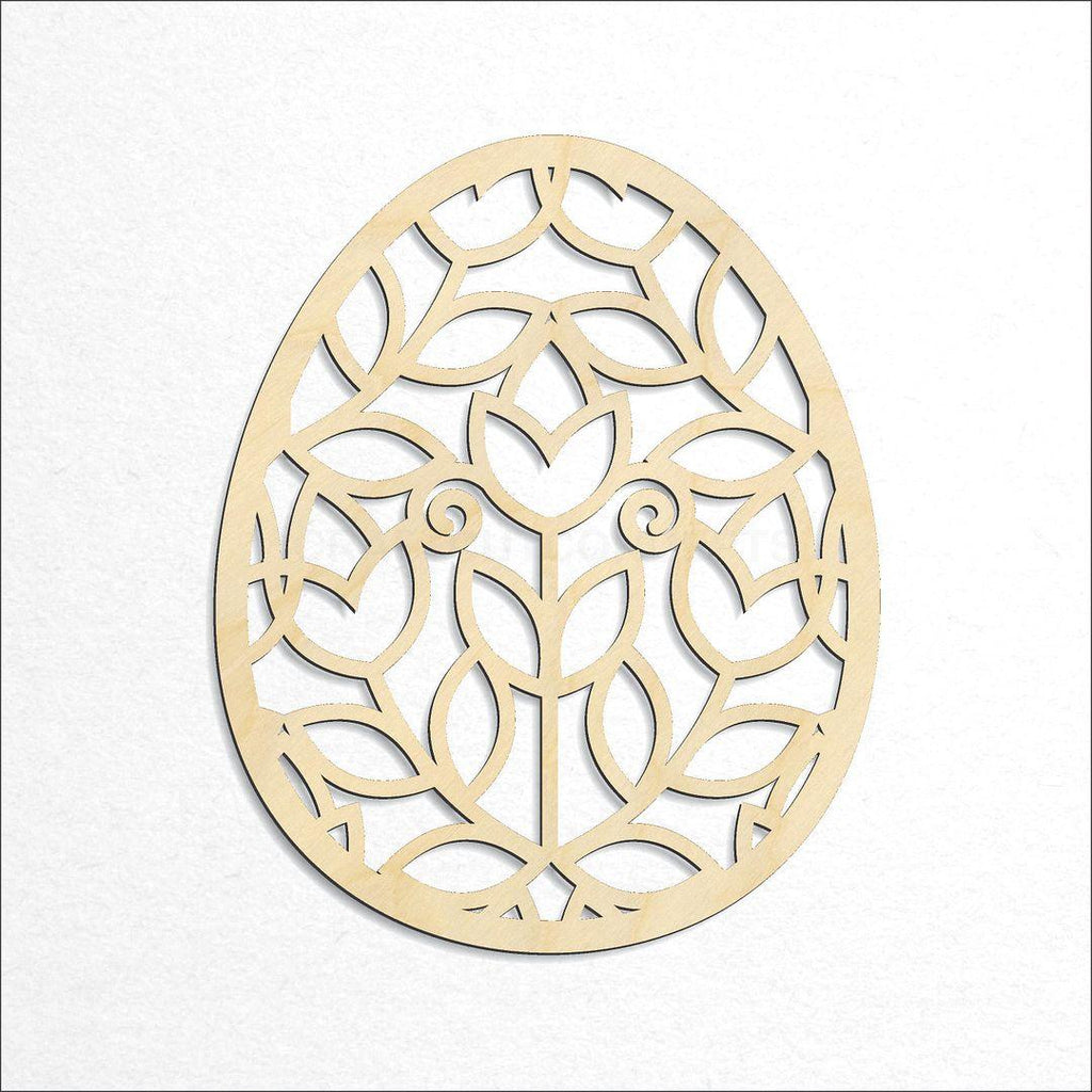 Wooden Flower Filigree Easter Egg craft shape available in sizes of 4 inch and up