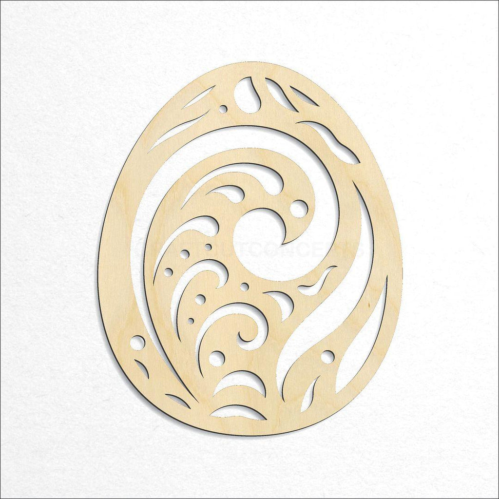 Wooden Filigree Easter Egg craft shape available in sizes of 4 inch and up