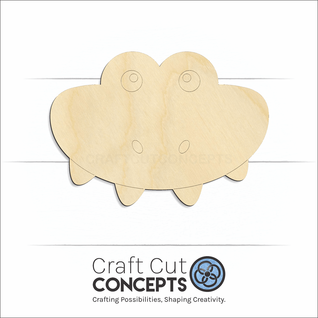 Craft Cut Concepts Logo under a wood Cute Crocodile Face craft shape and blank