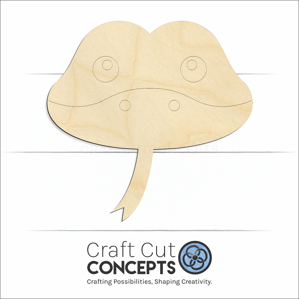 Craft Cut Concepts Logo under a wood Cute Snake Face craft shape and blank