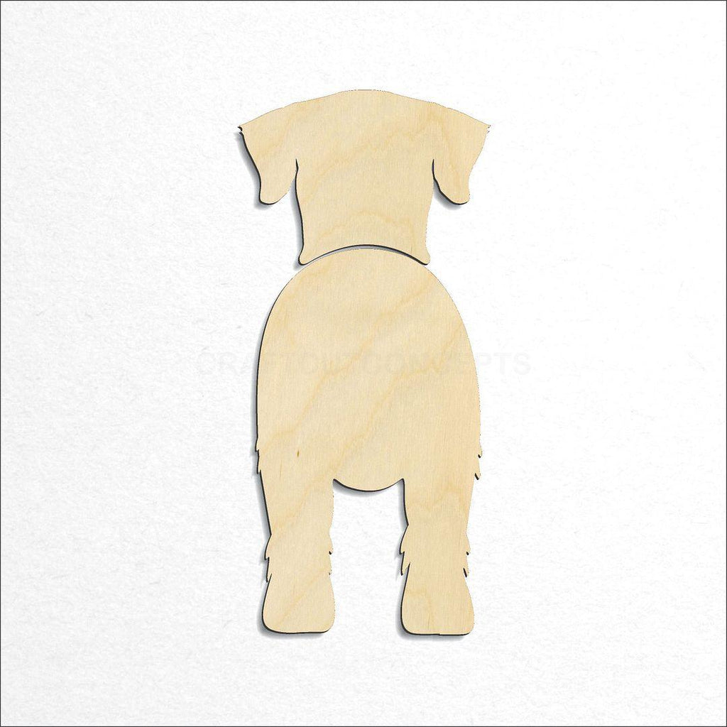 Wooden Giant Schnauzer craft shape available in sizes of 2 inch and up