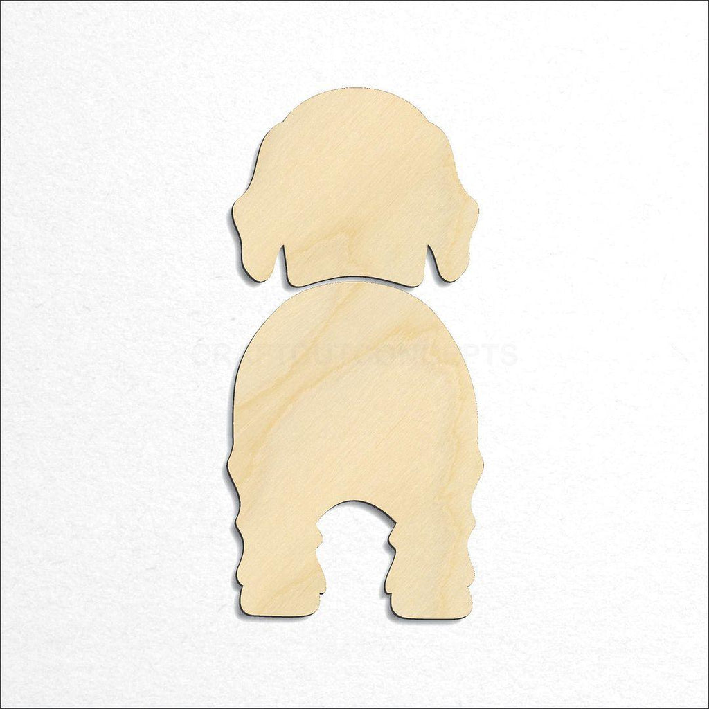 Wooden Gordon Setter craft shape available in sizes of 2 inch and up