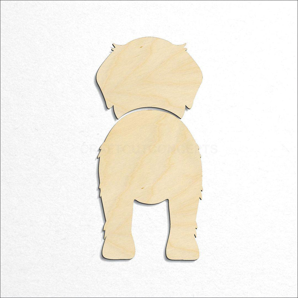 Wooden Great Pyrenees craft shape available in sizes of 2 inch and up