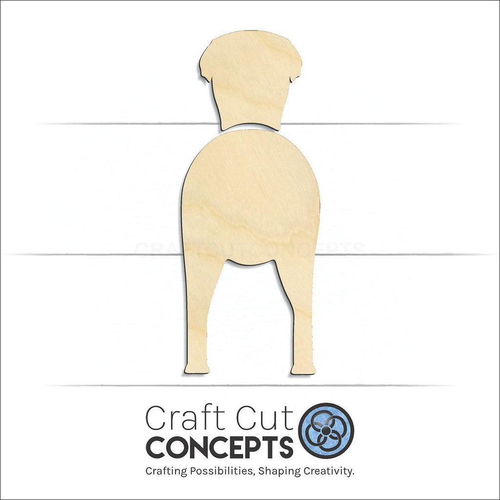 Craft Cut Concepts Logo under a wood Greyhound craft shape and blank