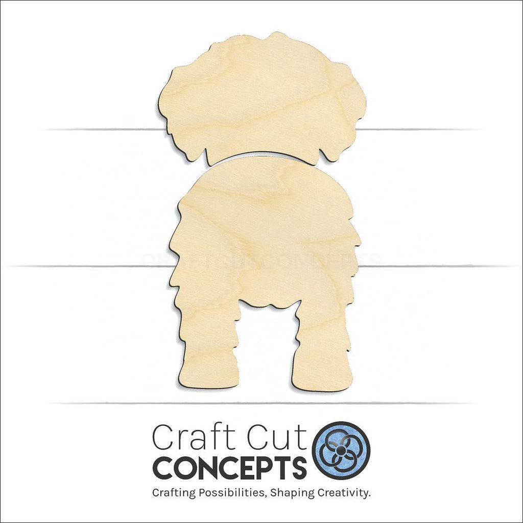 Craft Cut Concepts Logo under a wood Havanese craft shape and blank