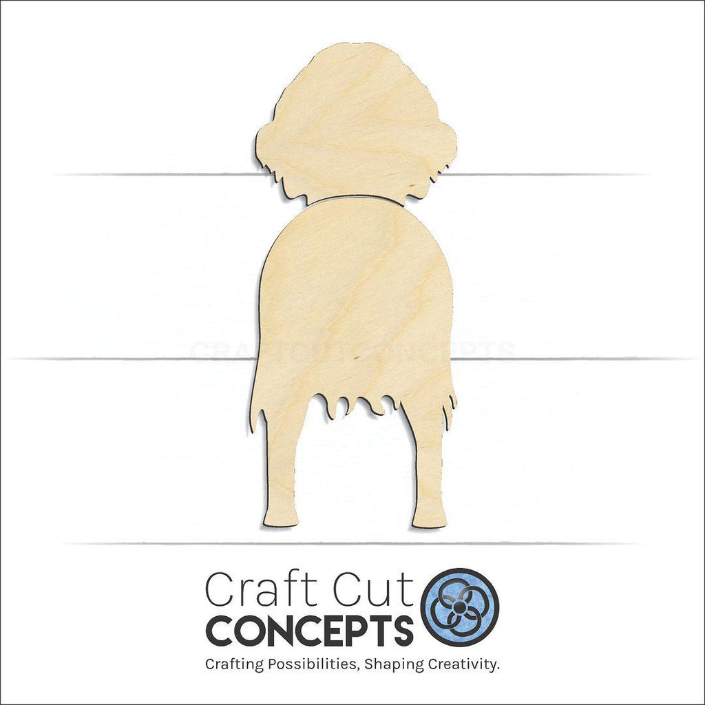 Craft Cut Concepts Logo under a wood Irish Setter craft shape and blank