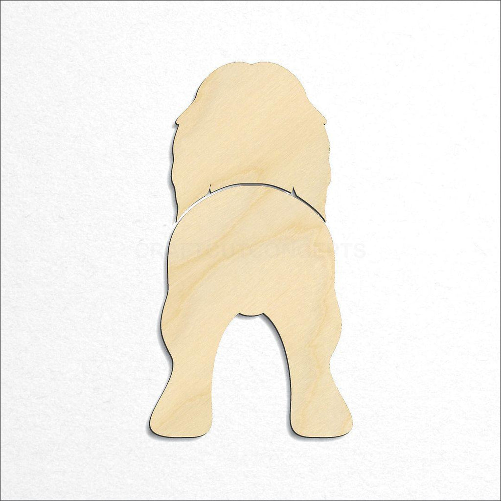 Wooden Afghan Hound craft shape available in sizes of 2 inch and up