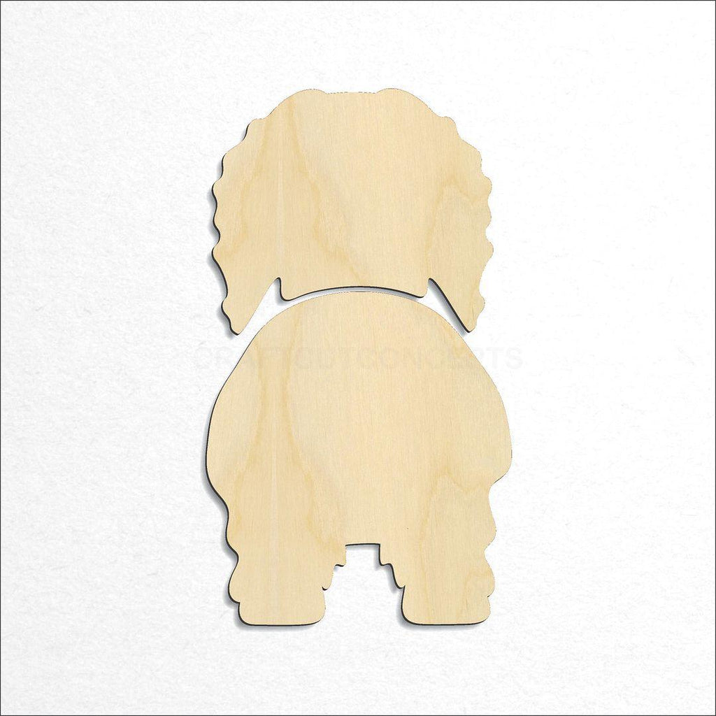 Wooden Komondor craft shape available in sizes of 2 inch and up