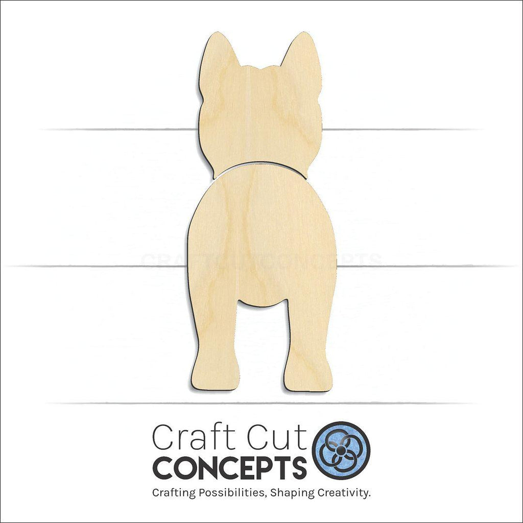 Craft Cut Concepts Logo under a wood Korean Jindo Dog craft shape and blank