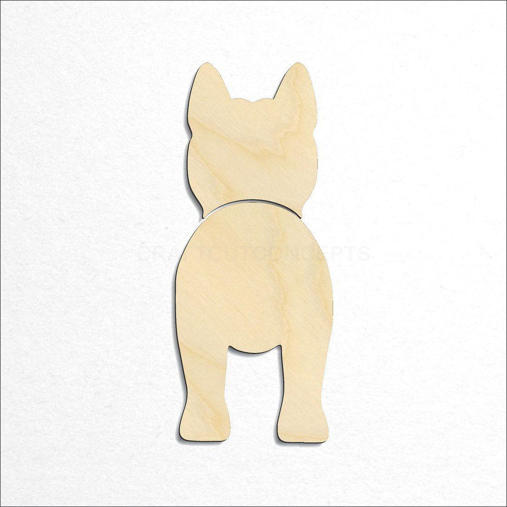 Wooden Korean Jindo Dog craft shape available in sizes of 2 inch and up