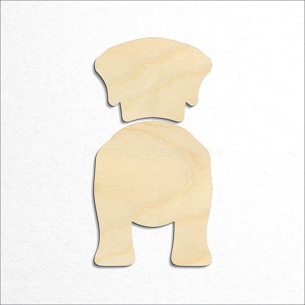 Wooden Kuvaszok craft shape available in sizes of 2 inch and up