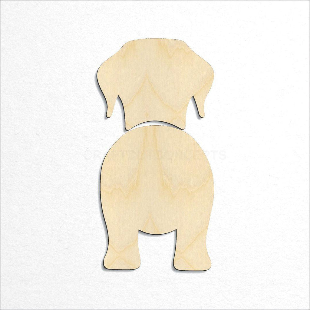 Wooden Labrador craft shape available in sizes of 2 inch and up