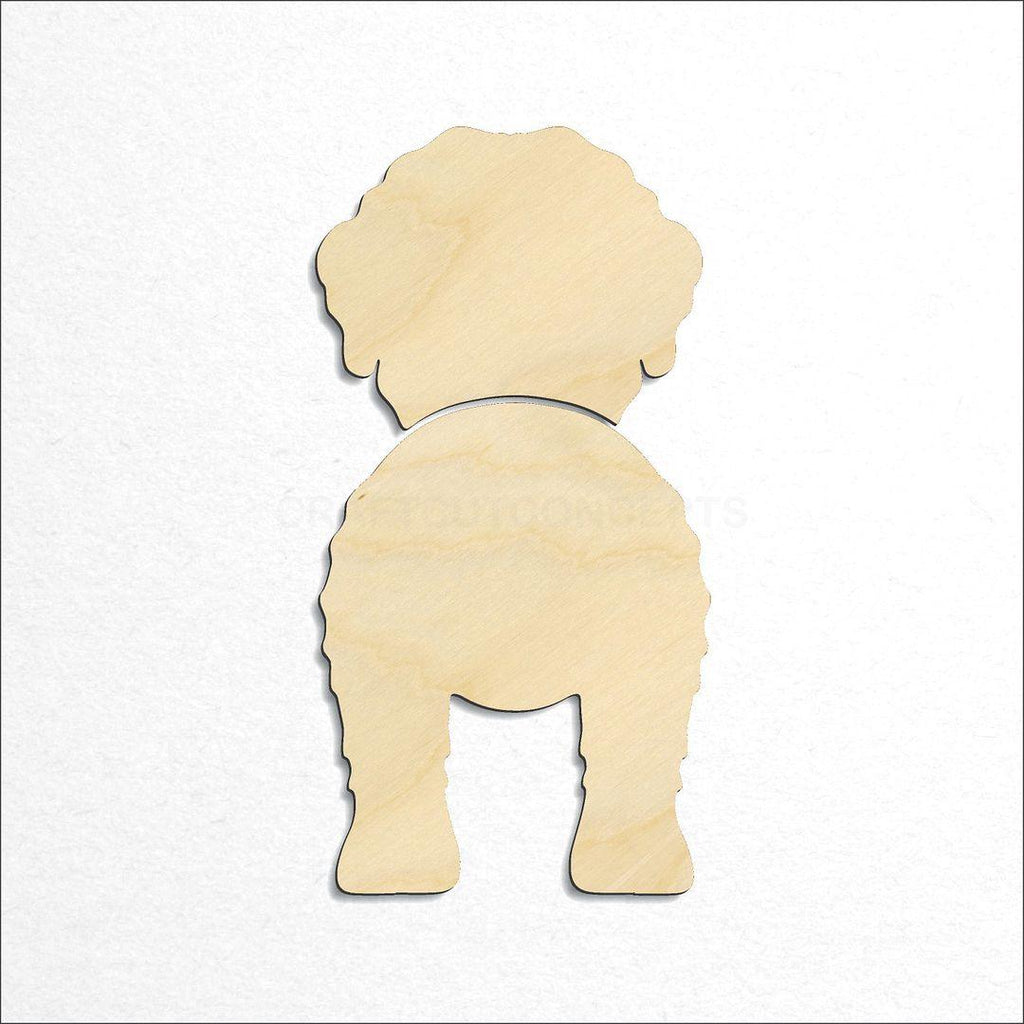 Wooden Lagotto Romagnolo craft shape available in sizes of 2 inch and up