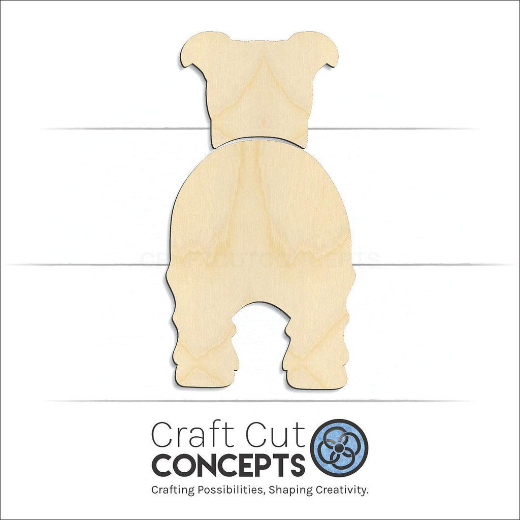 Craft Cut Concepts Logo under a wood Lakeland Terrier craft shape and blank