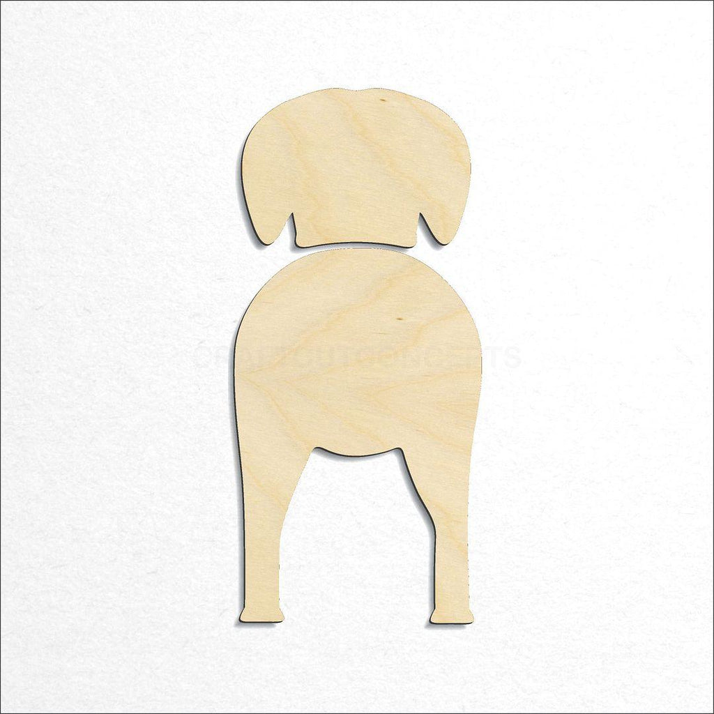 Wooden American English Coonhounds craft shape available in sizes of 2 inch and up