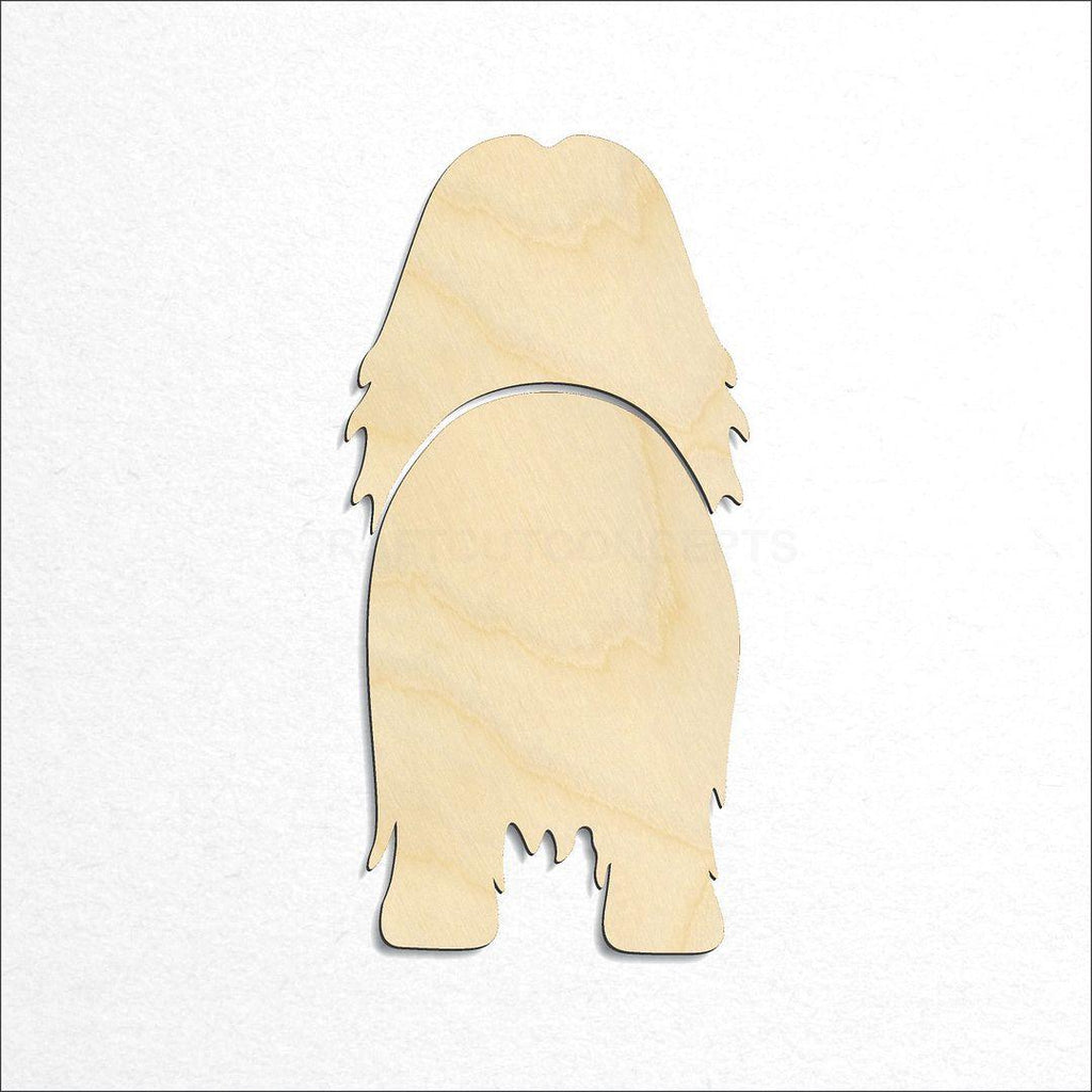 Wooden Lhasa Apso craft shape available in sizes of 2 inch and up