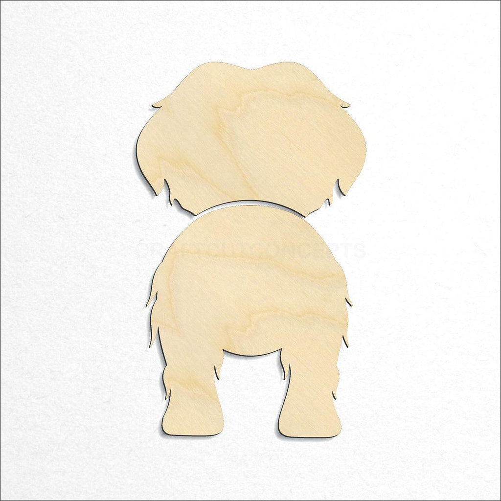 Wooden Maltese craft shape available in sizes of 2 inch and up