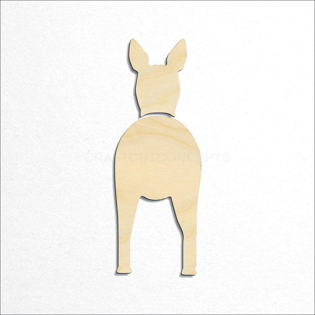 Wooden Manchester Terrier craft shape available in sizes of 2 inch and up