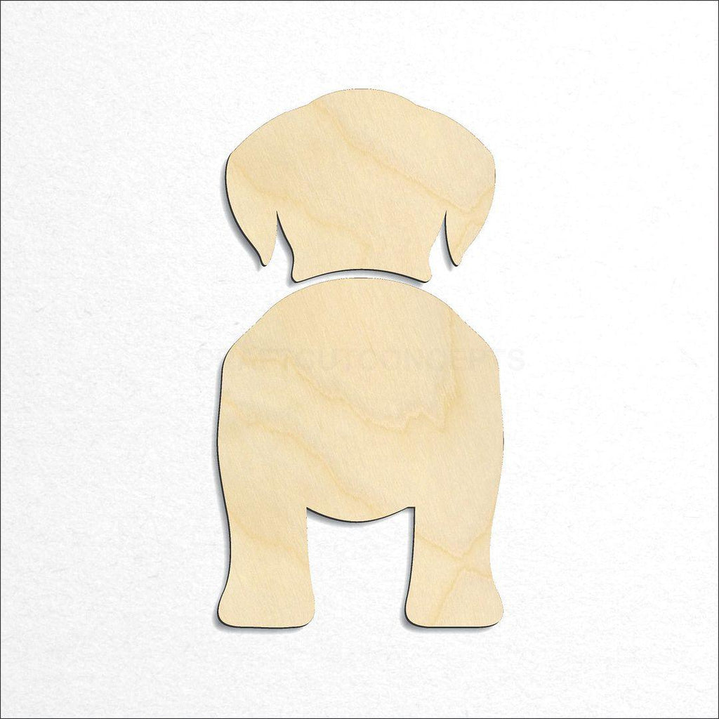 Wooden Nederlandse Kooikerhondje craft shape available in sizes of 2 inch and up