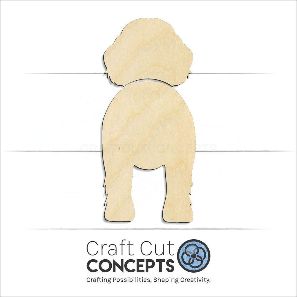 Craft Cut Concepts Logo under a wood Newfoundland craft shape and blank