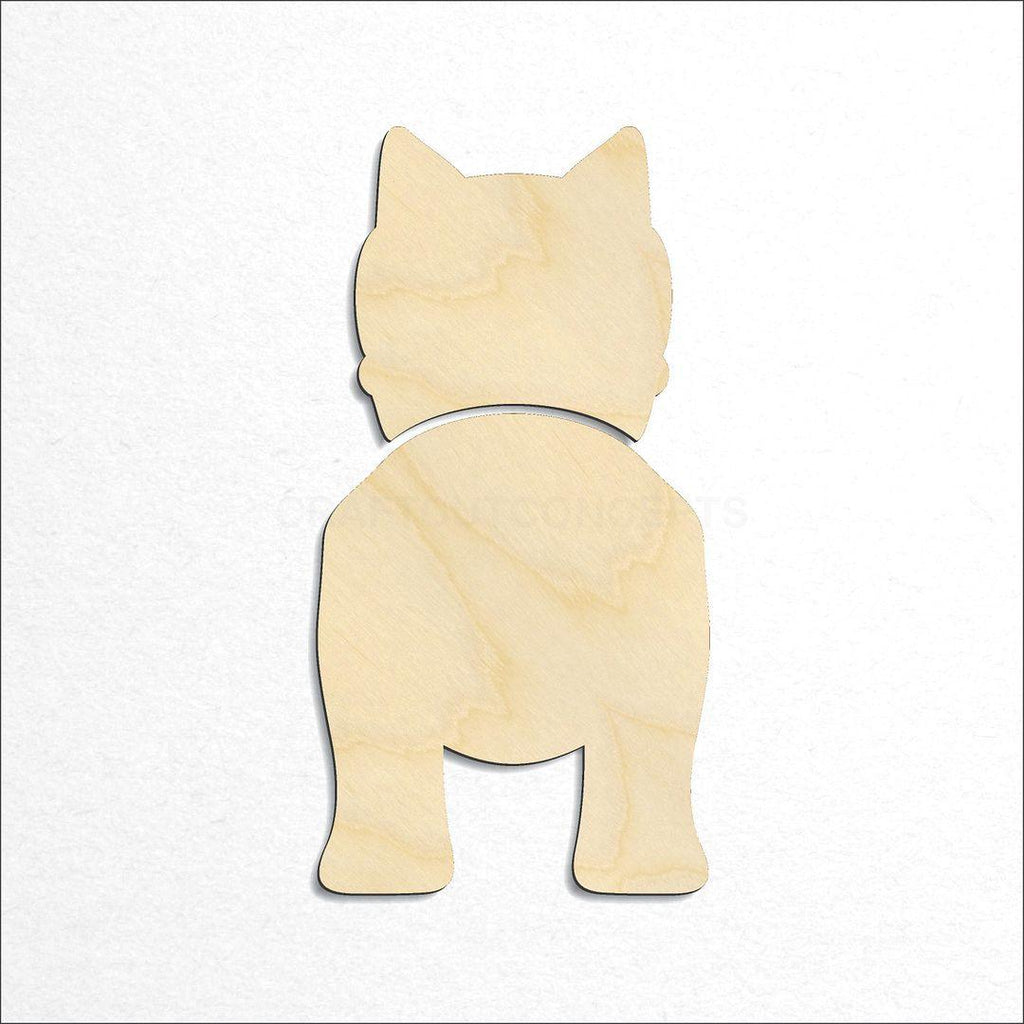 Wooden Norwich Terriers craft shape available in sizes of 2 inch and up