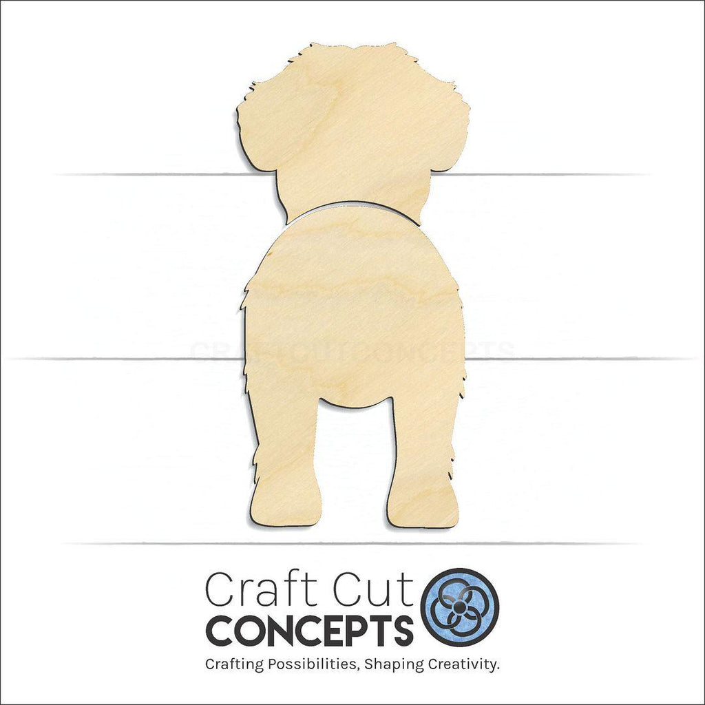 Craft Cut Concepts Logo under a wood Nova Scotia Duck Tolling Retriever craft shape and blank