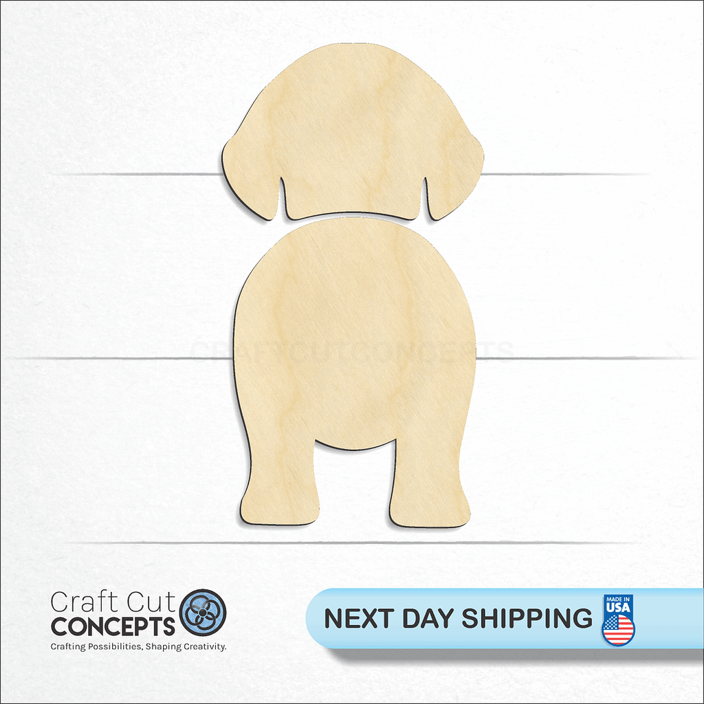 Craft Cut Concepts logo and next day shipping banner with an unfinished wood Otterhounds craft shape and blank