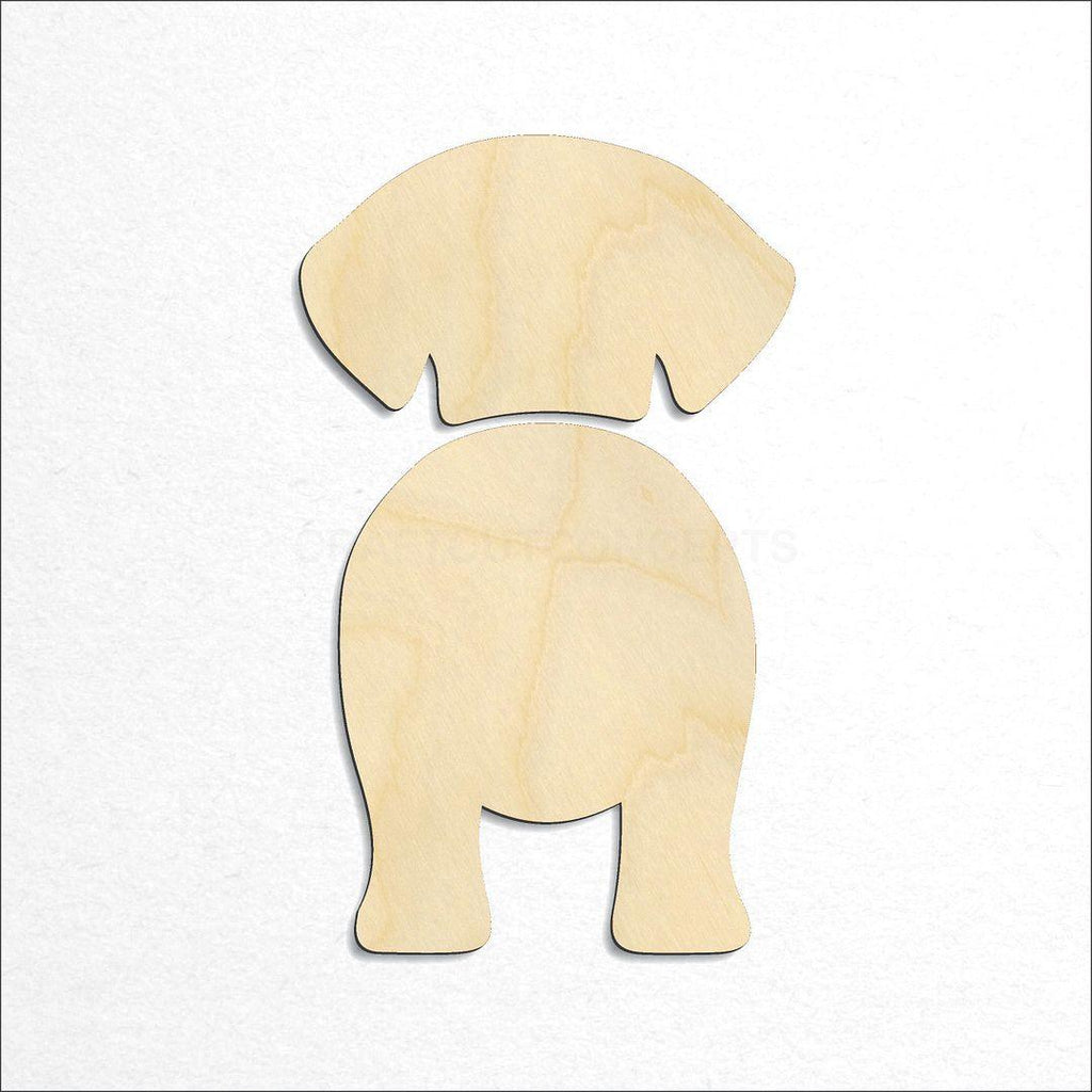 Wooden American Foxhounds craft shape available in sizes of 2 inch and up