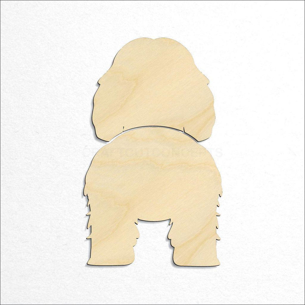 Wooden Petit Basset Griffon Vendeen craft shape available in sizes of 2 inch and up