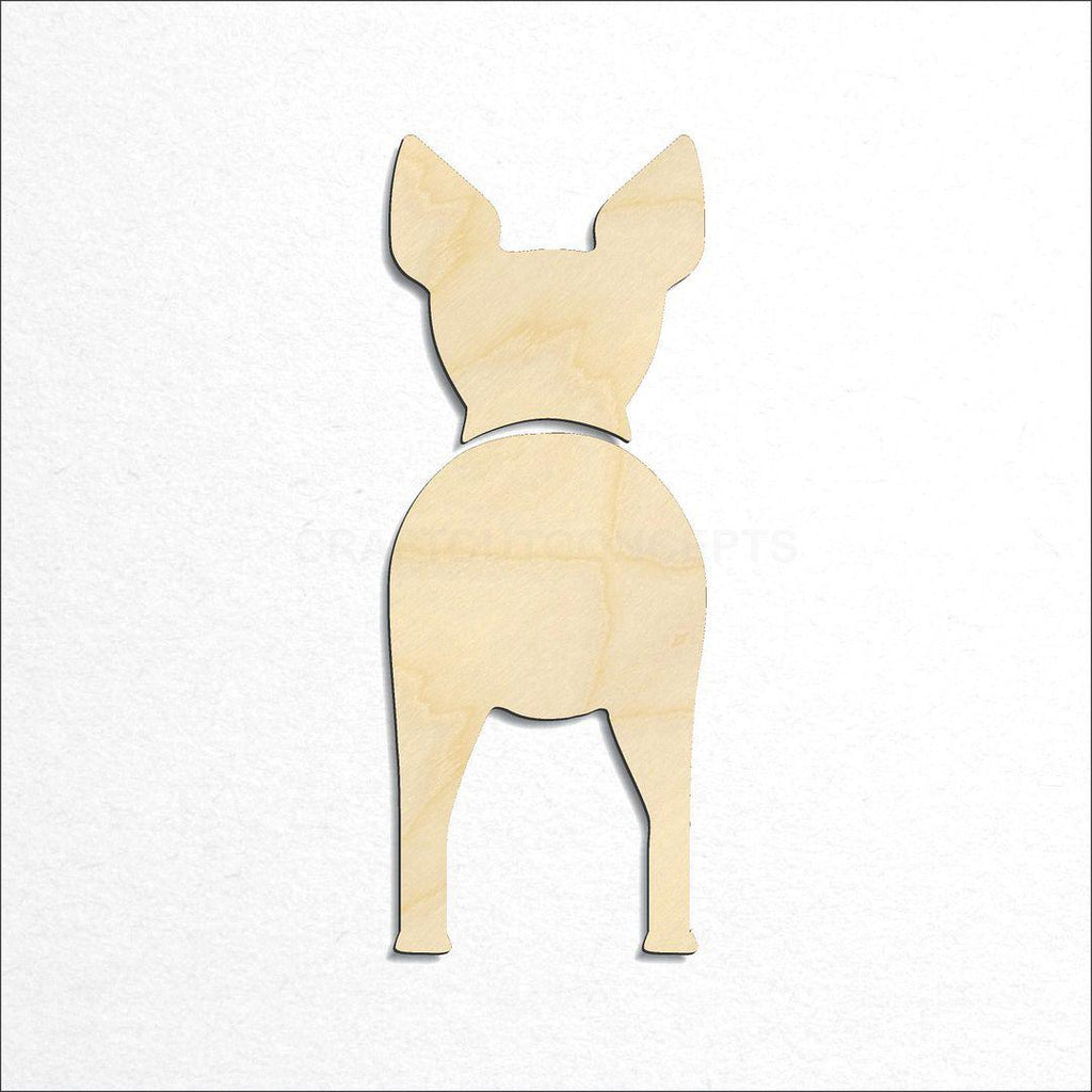 Wooden American Hairless Terrier craft shape available in sizes of 2 inch and up