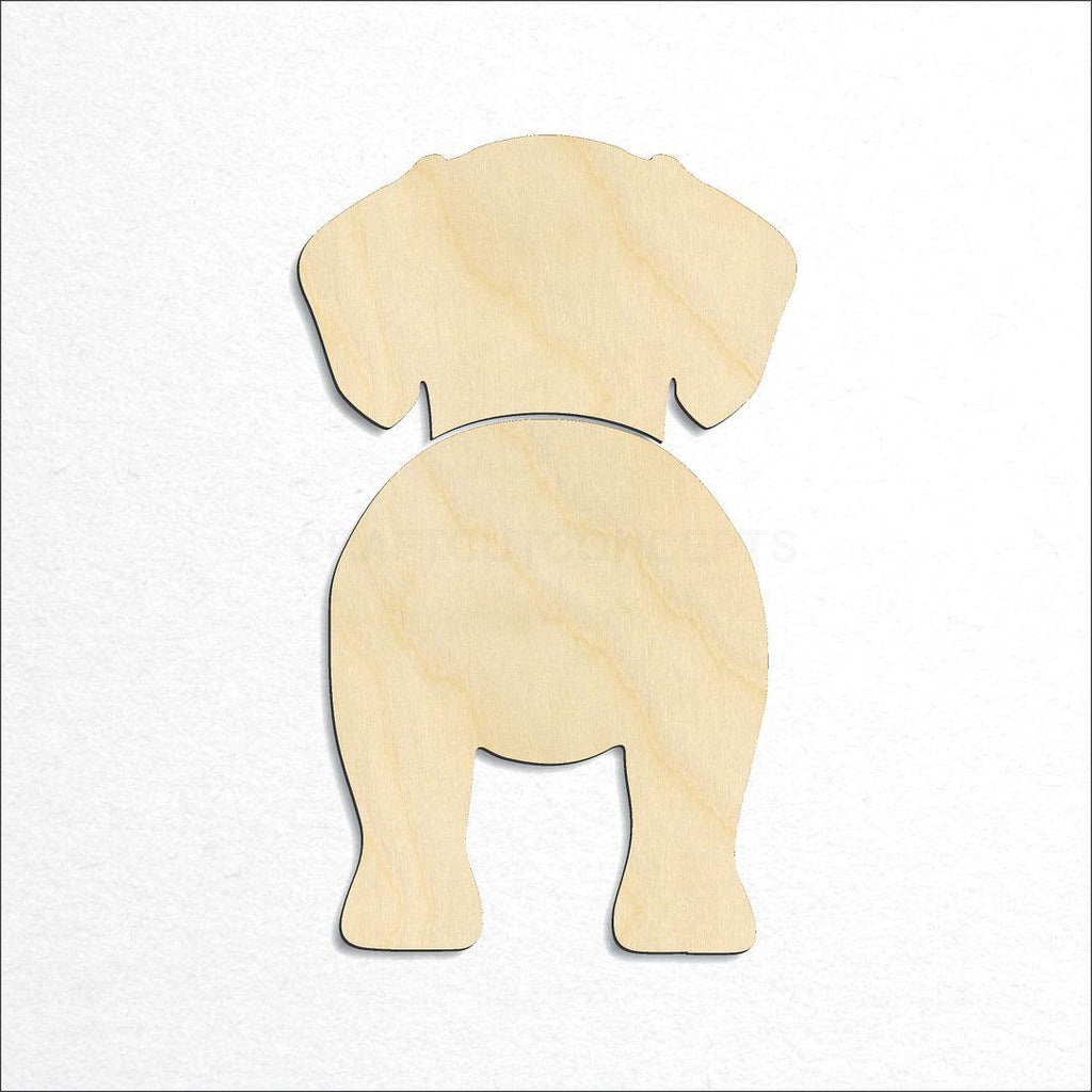 Wooden Pugle craft shape available in sizes of 2 inch and up