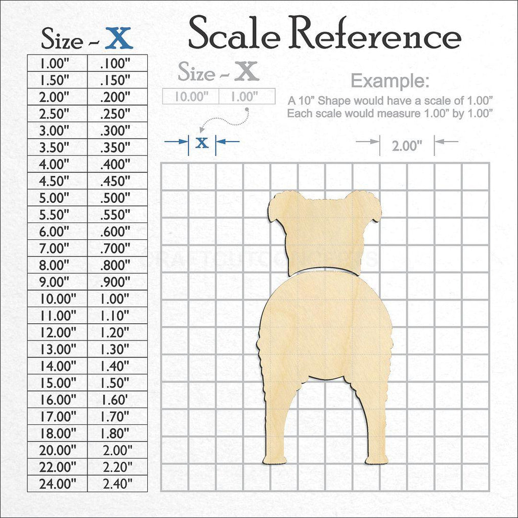 A scale and graph image showing a wood Pumik craft blank