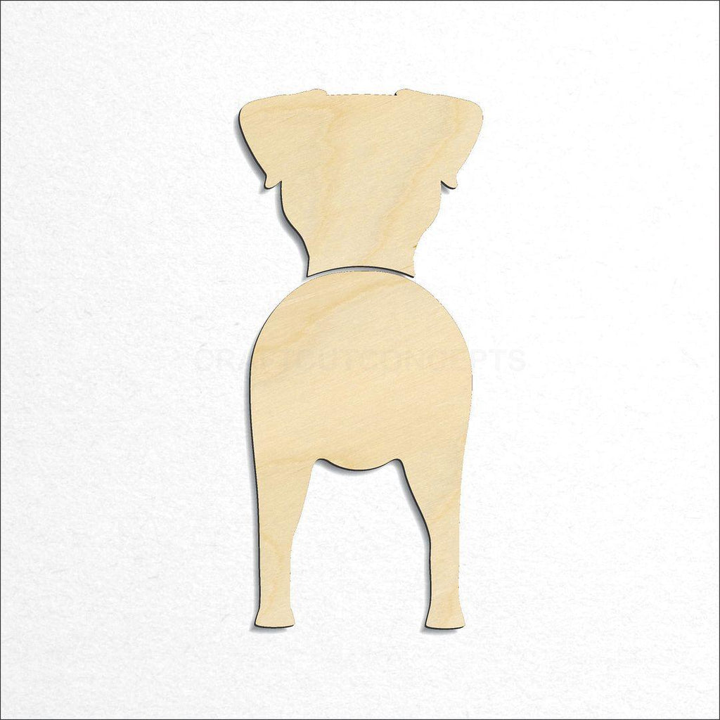 Wooden Russell Terrier craft shape available in sizes of 2 inch and up