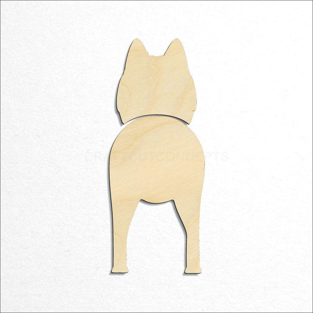 Wooden Schipperke craft shape available in sizes of 2 inch and up