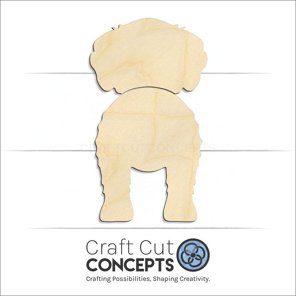 Craft Cut Concepts Logo under a wood Schnoodle craft shape and blank