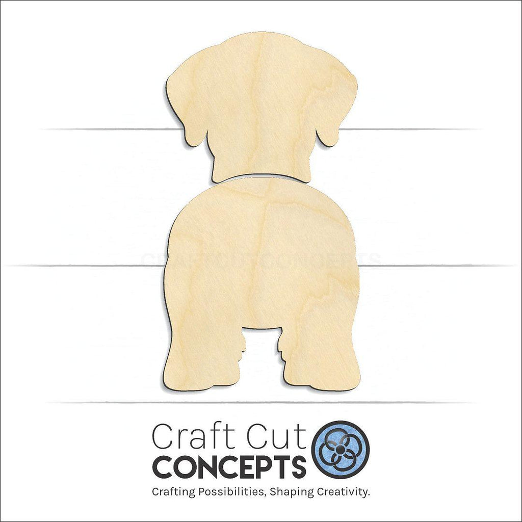 Craft Cut Concepts Logo under a wood Sealyham Terrier craft shape and blank