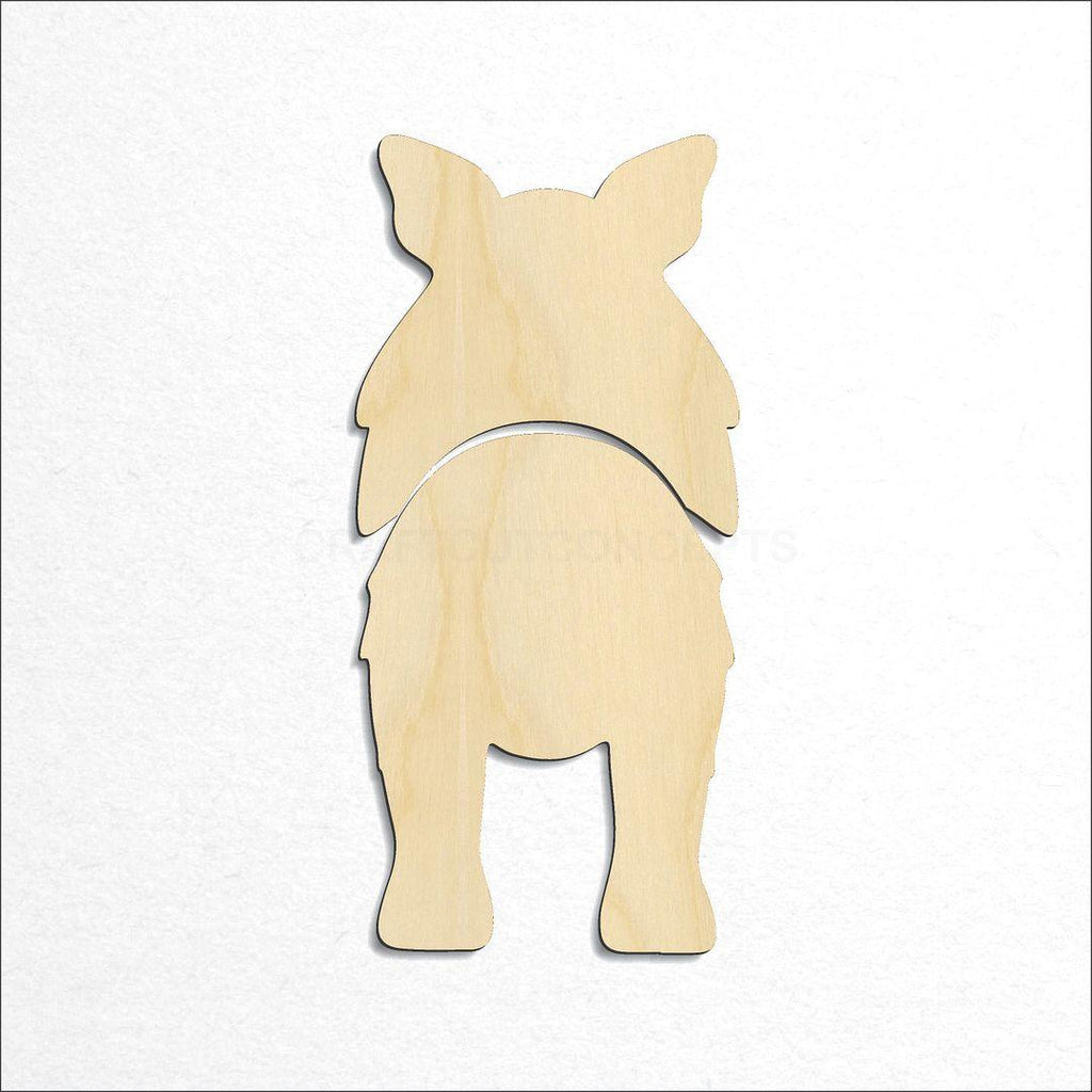 Wooden Shetland Sheepdog craft shape available in sizes of 2 inch and up