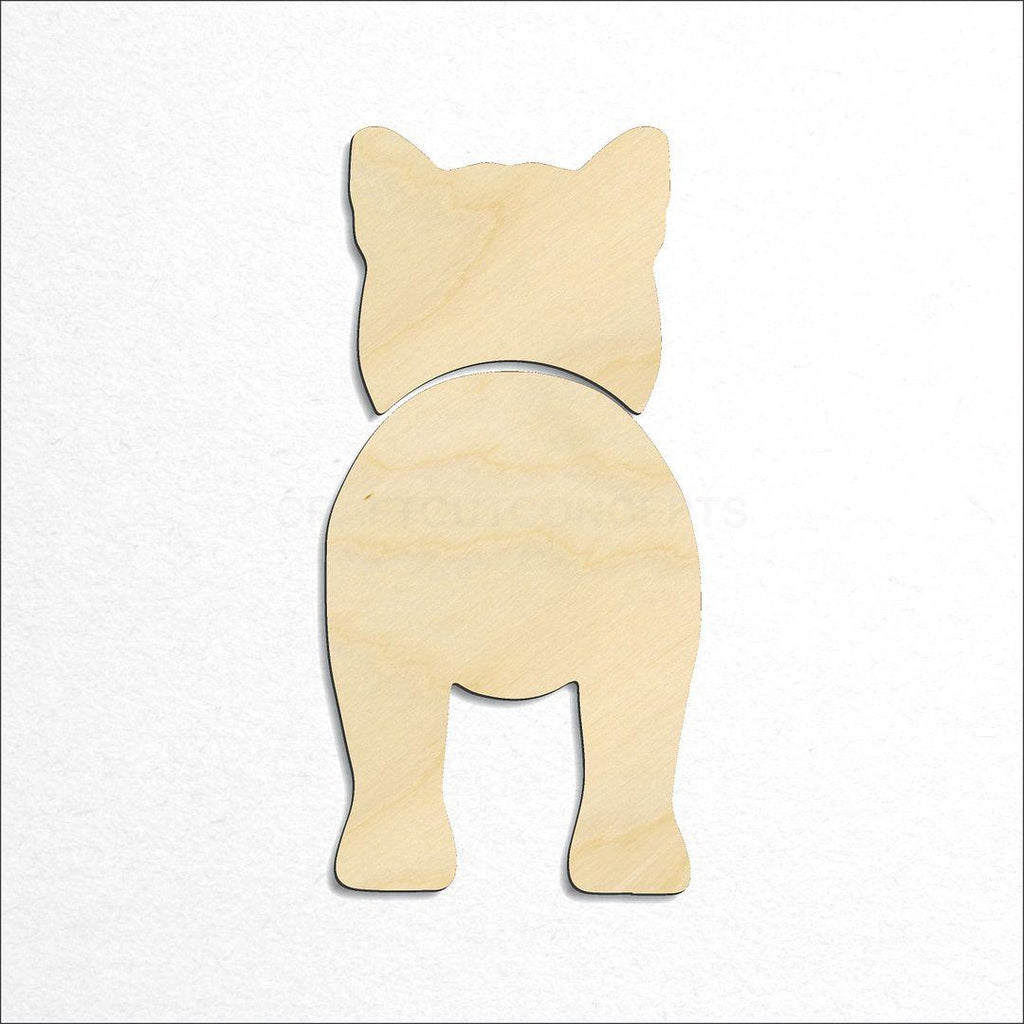 Wooden Shiba Inu craft shape available in sizes of 2 inch and up