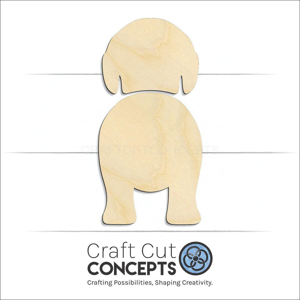 Craft Cut Concepts Logo under a wood Spaniels Welsh Spinger craft shape and blank