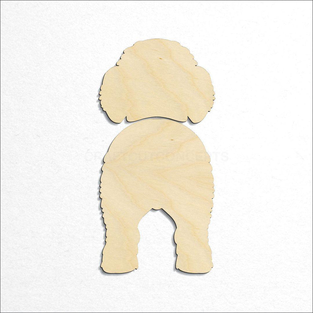 Wooden Spanish Water Dog craft shape available in sizes of 2 inch and up